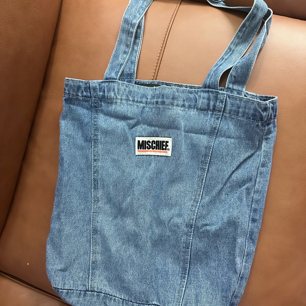 Blue Denim Tote Bag